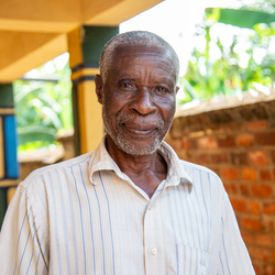 A close up of coffee producer Anastase Minani
