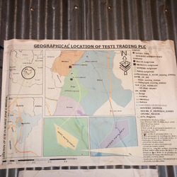 Map showing the geographical location of Testi Trading in Nensebo, Ethiopia